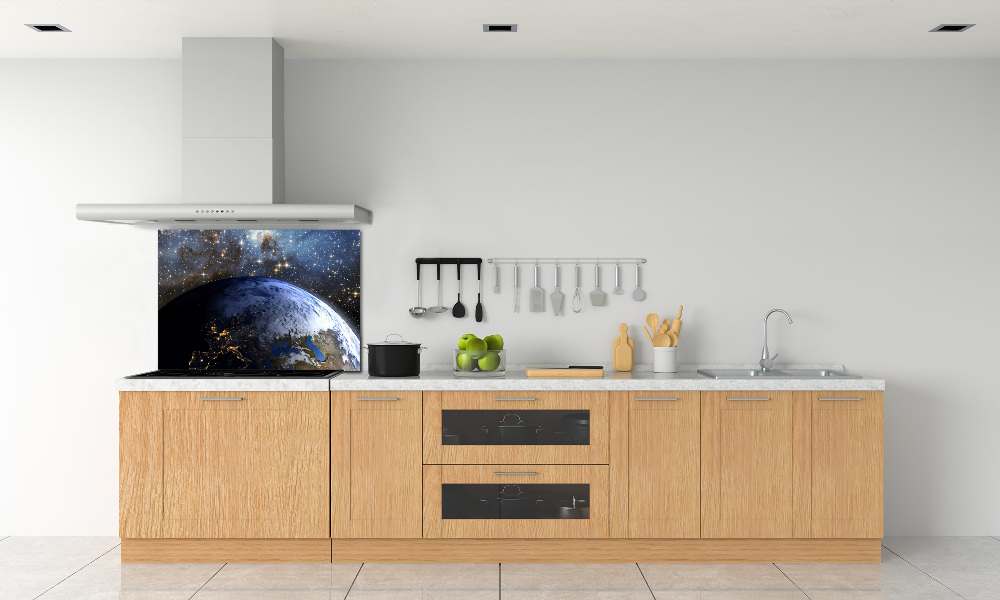 Cooker splashback Planet Earth