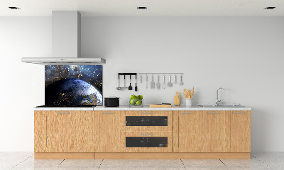 Cooker splashback Planet Earth