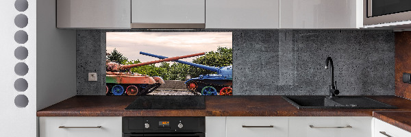 Kitchen splashback Two tanks