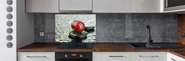 Cooker splashback Cherry in the rain