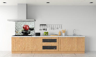 Cooker splashback Cherry in the rain