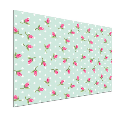 Cooker splashback Pattern roses