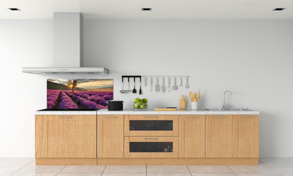 Kitchen splashback Lavender field