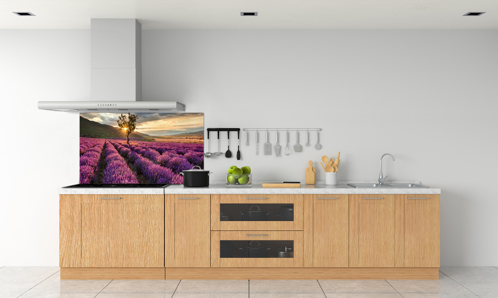 Kitchen splashback Lavender field