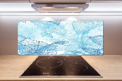 Cooker splashback Hawaiian flowers