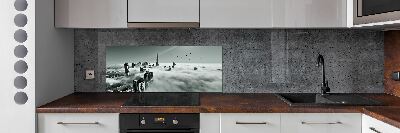 Cooker splashback Fog on Dubai