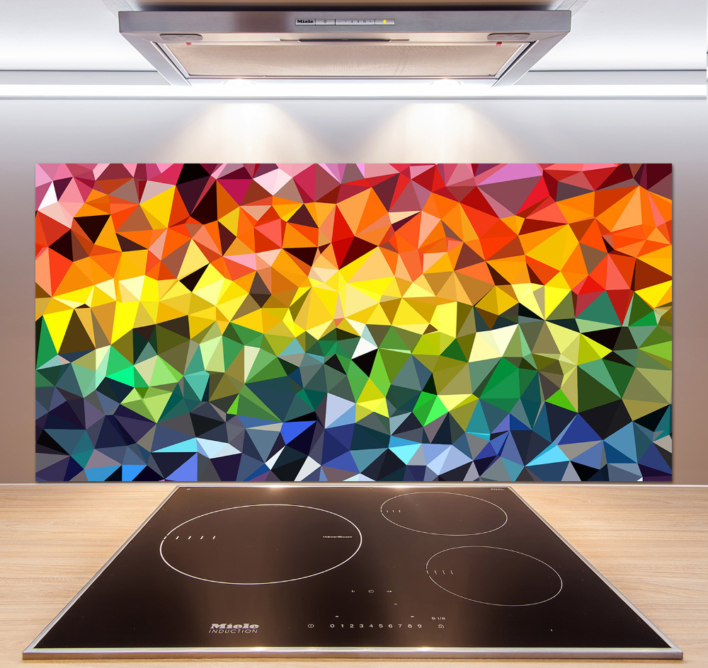 Cooker splashback Geometric background