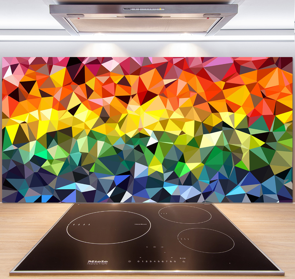 Cooker splashback Geometric background