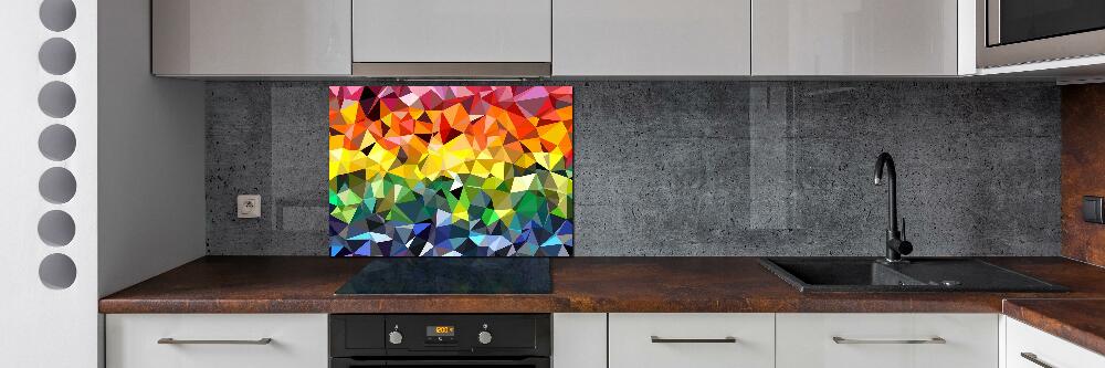 Cooker splashback Geometric background