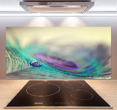 Cooker splashback Drop on the feather