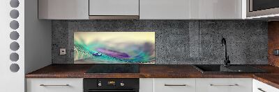 Cooker splashback Drop on the feather