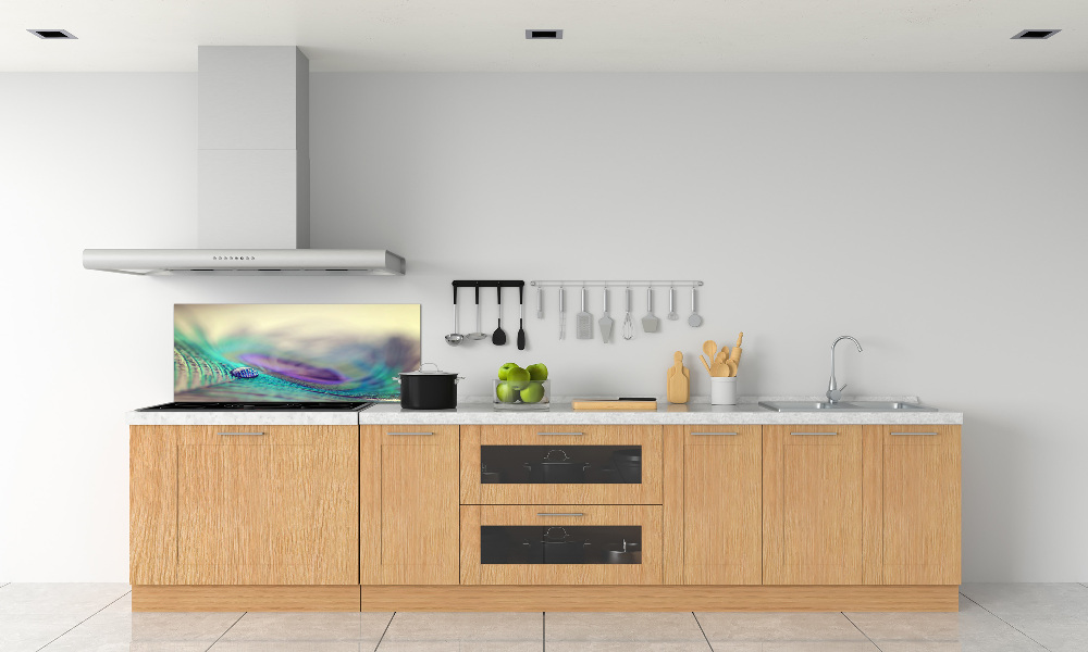 Cooker splashback Drop on the feather