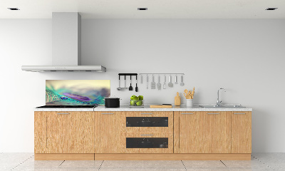 Cooker splashback Drop on the feather