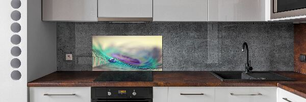 Cooker splashback Drop on the feather