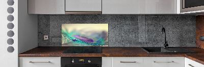 Cooker splashback Drop on the feather