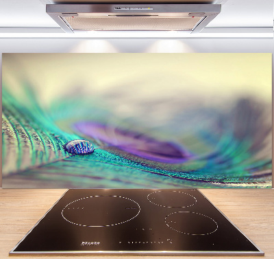 Cooker splashback Drop on the feather