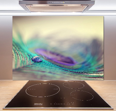 Cooker splashback Drop on the feather