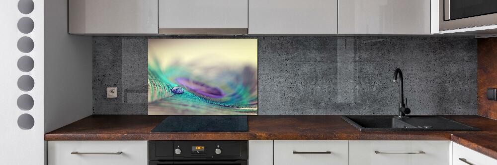 Cooker splashback Drop on the feather