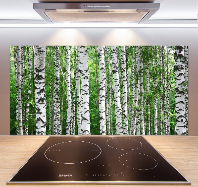 Cooker splashback Birch