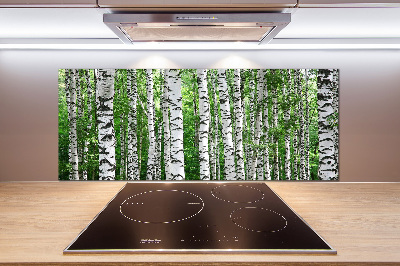 Cooker splashback Birch