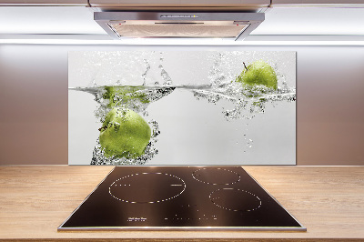 Cooker splashback Apple under water