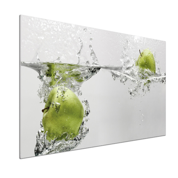 Cooker splashback Apple under water