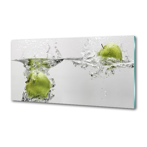 Cooker splashback Apple under water