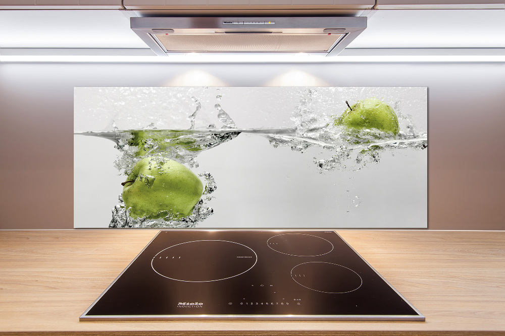 Cooker splashback Apple under water