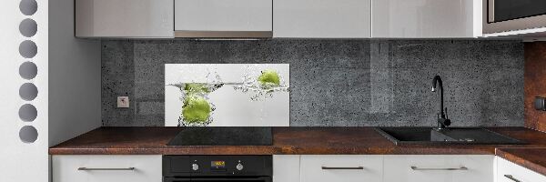 Cooker splashback Apple under water