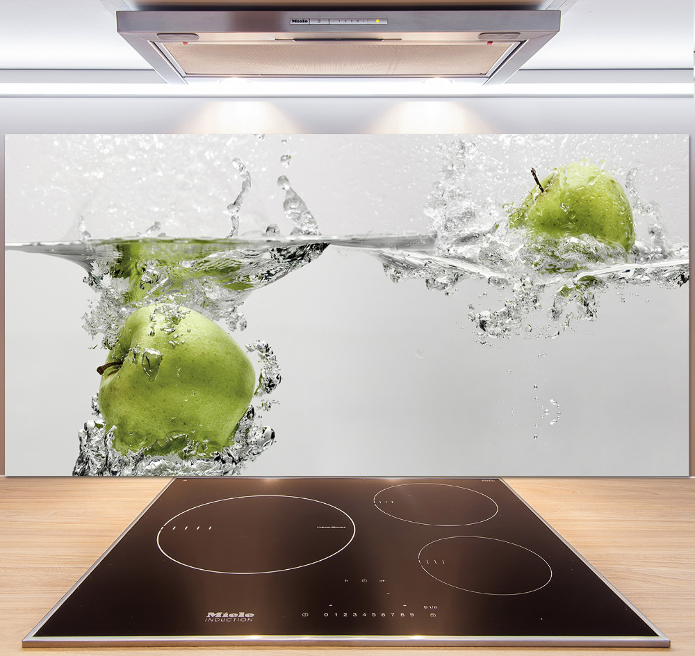 Cooker splashback Apple under water