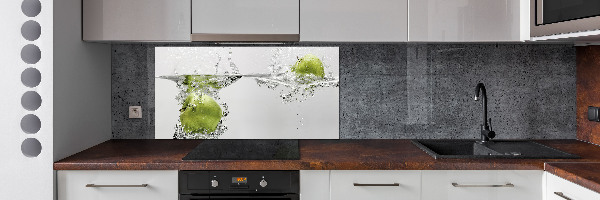 Cooker splashback Apple under water