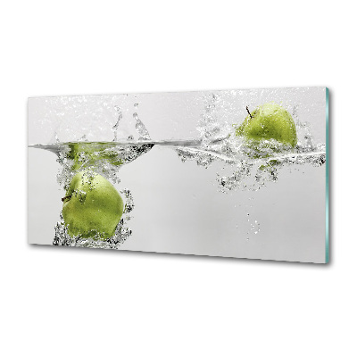 Cooker splashback Apple under water