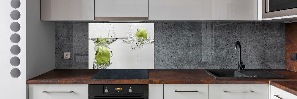 Cooker splashback Apple under water