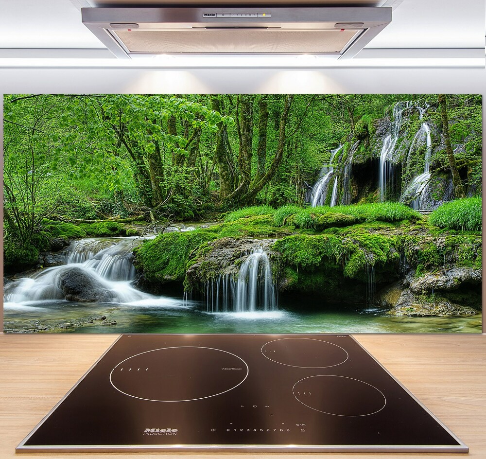 Cooker splashback Cascades