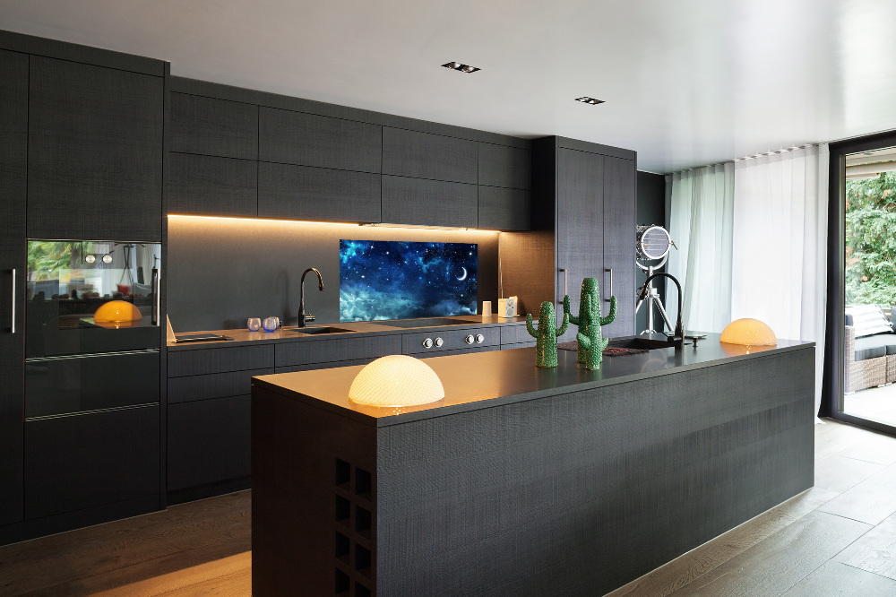 Cooker splashback Starry sky