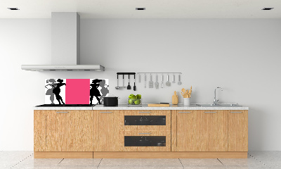 Cooker splashback Women's silhouettes