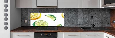 Cooker splashback Lemon and lime