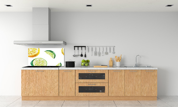 Cooker splashback Lemon and lime