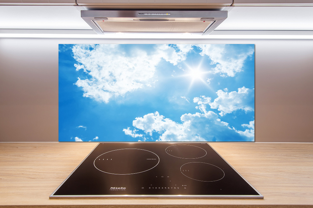 Kitchen splashback Clouds in the sky