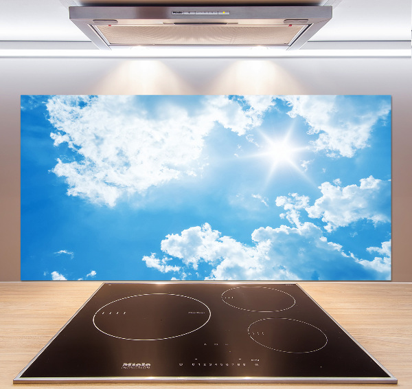 Kitchen splashback Clouds in the sky