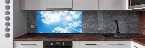 Kitchen splashback Clouds in the sky