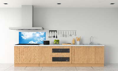 Kitchen splashback Clouds in the sky