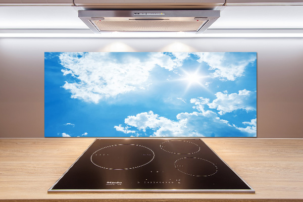 Kitchen splashback Clouds in the sky