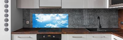 Kitchen splashback Clouds in the sky