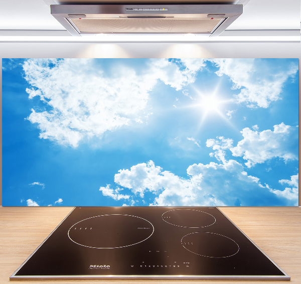 Kitchen splashback Clouds in the sky