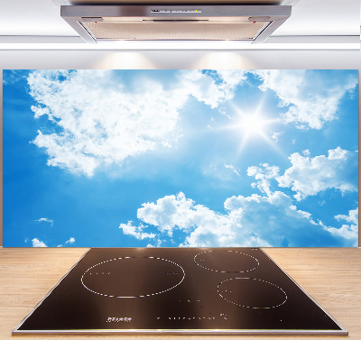 Kitchen splashback Clouds in the sky