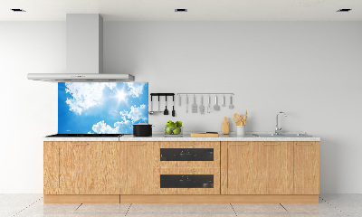 Kitchen splashback Clouds in the sky