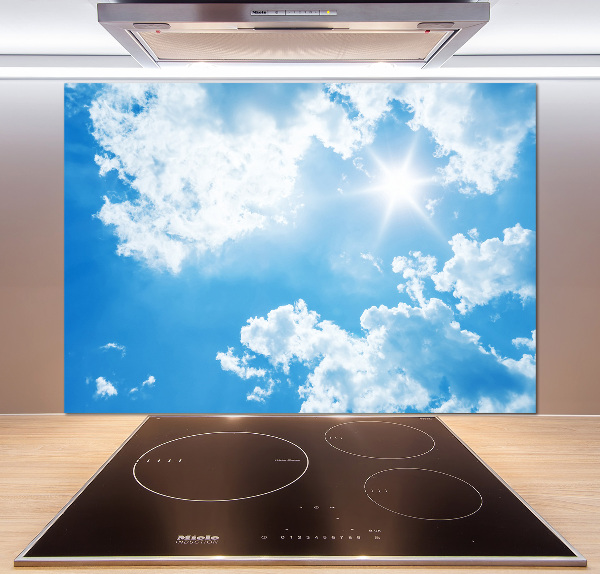 Kitchen splashback Clouds in the sky