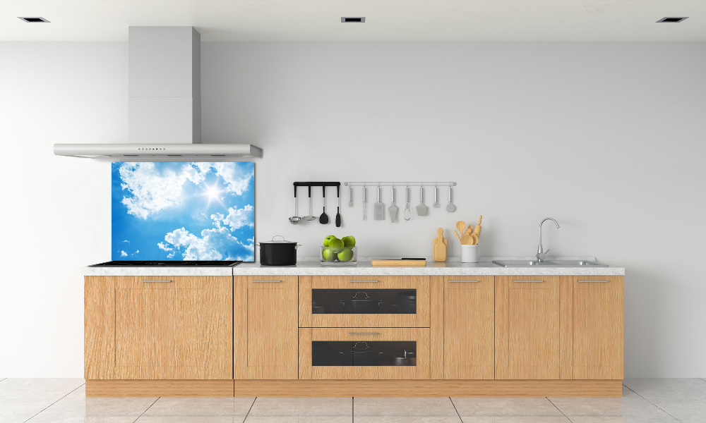 Kitchen splashback Clouds in the sky