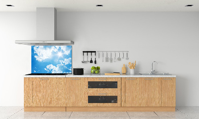 Kitchen splashback Clouds in the sky